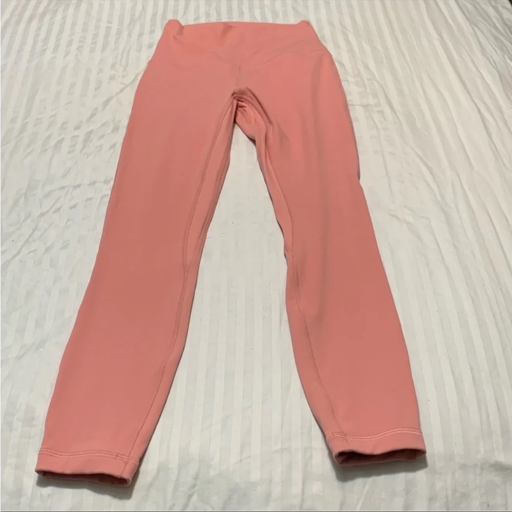 lululemon athletica High-Rise Leggings in Peach and Burgundy